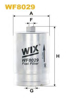 WIX FILTERS - WF8029 - Топливный фильтр (Система подачи топлива)