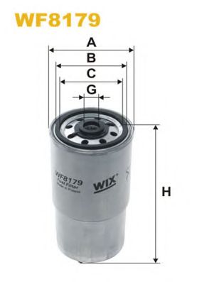 WIX FILTERS - WF8179 - Топливный фильтр (Система подачи топлива)