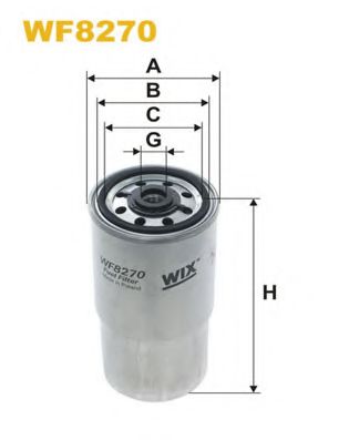 WIX FILTERS - WF8270 - Топливный фильтр (Система подачи топлива)