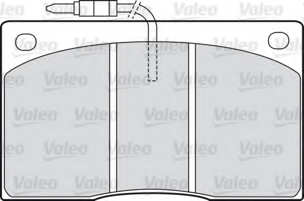 VALEO - 540101 - Комплект тормозных колодок, дисковый тормоз (Тормозная система)