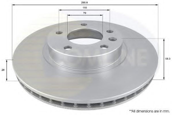 COMLINE - ADC1118V - Тормозной диск (Тормозная система)