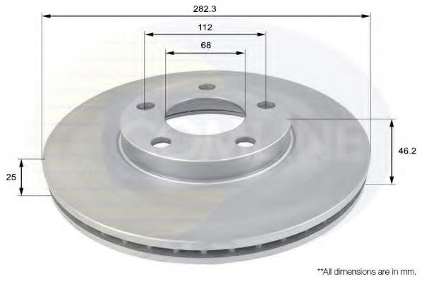 COMLINE - ADC1425V - Тормозной диск (Тормозная система)