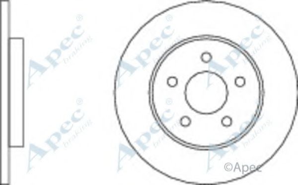 APEC BRAKING - DSK2058 - Тормозной диск (Тормозная система)