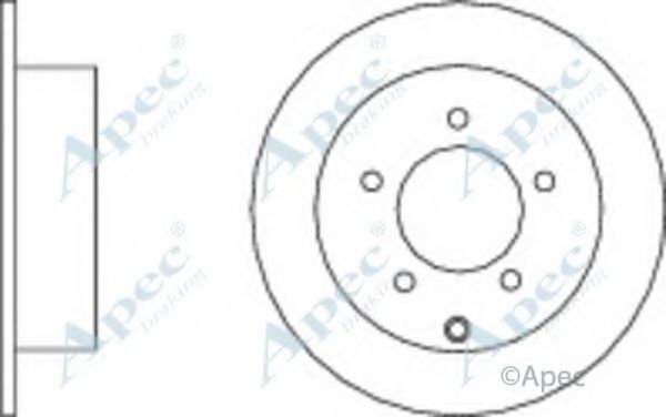 APEC BRAKING - DSK2640 - Тормозной диск (Тормозная система)