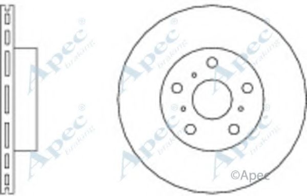 APEC BRAKING - DSK622 - Тормозной диск (Тормозная система)