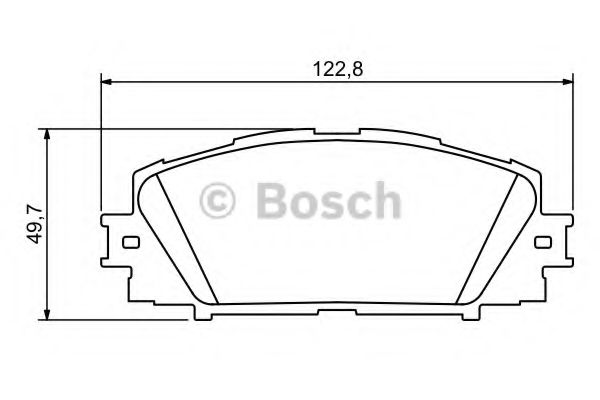 BOSCH - 0 986 494 198 - Комплект тормозных колодок, дисковый тормоз (Тормозная система)