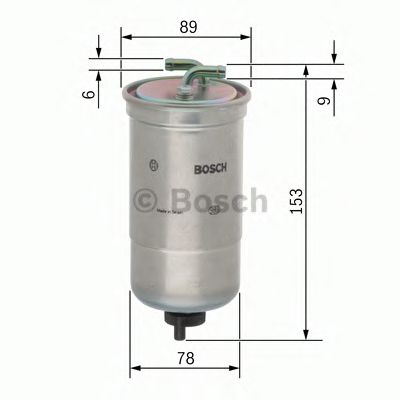 BOSCH - 0 450 906 172 - Топливный фильтр (Система подачи топлива)