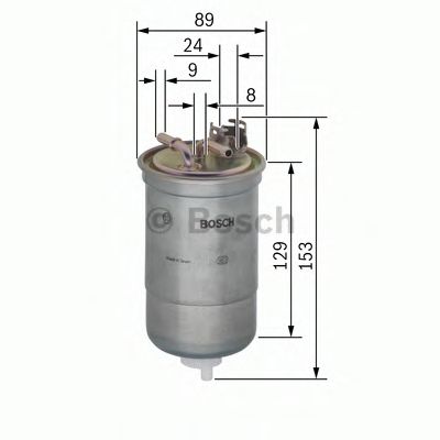 BOSCH - 0 450 906 334 - Топливный фильтр (Система подачи топлива)