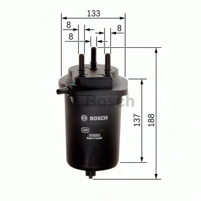 BOSCH - 0 450 906 468 - Топливный фильтр (Система подачи топлива)