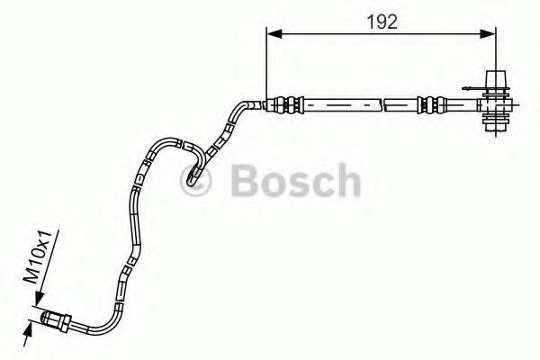 BOSCH - 1 987 481 536 - Тормозной шланг (Тормозная система)