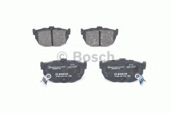 BOSCH - 0 986 424 418 - Комплект тормозных колодок, дисковый тормоз (Тормозная система)