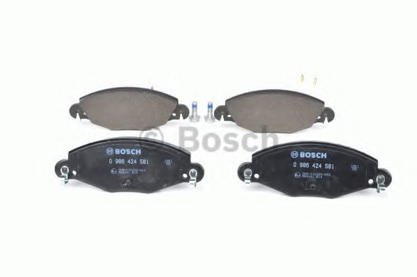 BOSCH - 0 986 424 581 - Комплект тормозных колодок, дисковый тормоз (Тормозная система)