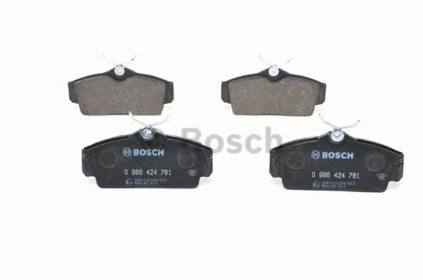 BOSCH - 0 986 424 781 - Комплект тормозных колодок, дисковый тормоз (Тормозная система)