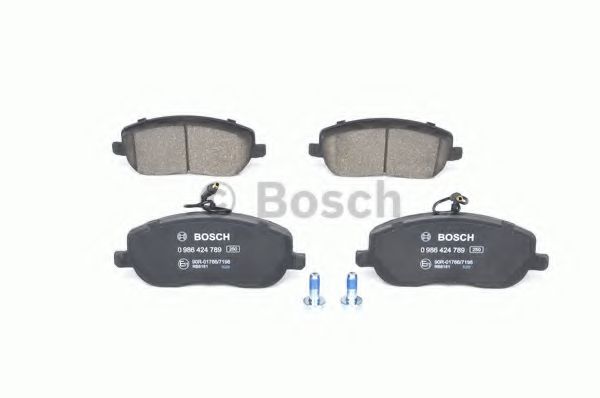 BOSCH - 0 986 424 789 - Комплект тормозных колодок, дисковый тормоз (Тормозная система)