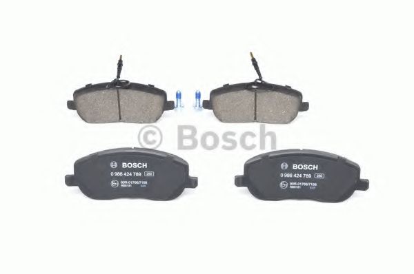 BOSCH - 0 986 424 789 - Комплект тормозных колодок, дисковый тормоз (Тормозная система)