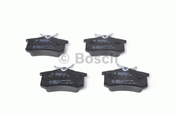 BOSCH - 0 986 494 387 - Комплект тормозных колодок, дисковый тормоз (Тормозная система)