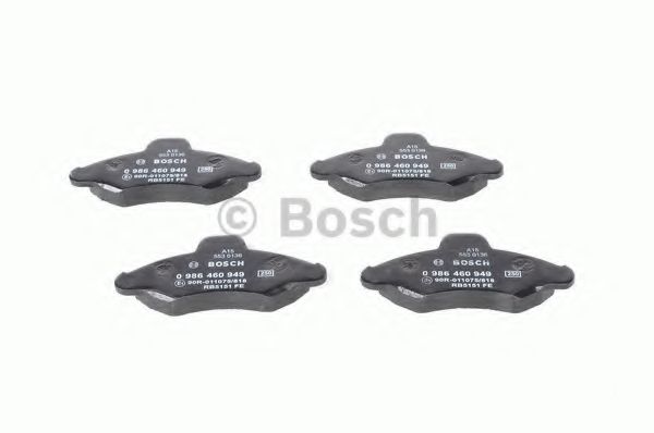 BOSCH - 0 986 460 949 - Комплект тормозных колодок, дисковый тормоз (Тормозная система)