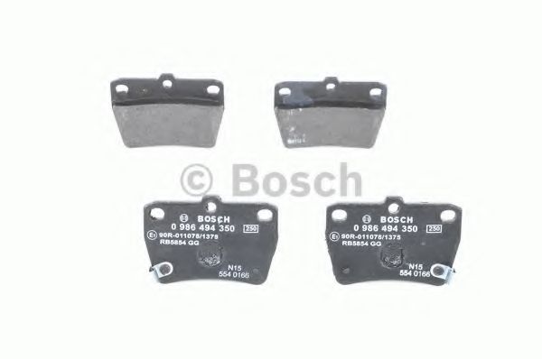 BOSCH - 0 986 494 350 - Комплект тормозных колодок, дисковый тормоз (Тормозная система)