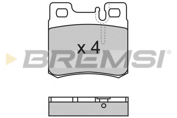 BREMSI - BP2495 - Комплект тормозных колодок, дисковый тормоз (Тормозная система)