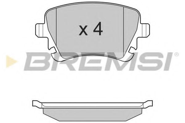 BREMSI - BP3130 - Комплект тормозных колодок, дисковый тормоз (Тормозная система)