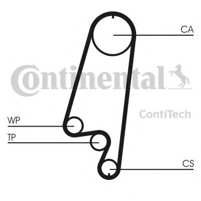 CONTITECH - CT866K1 - Комплект ремня ГРМ (Ременный привод)