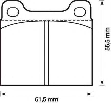 BENDIX - 571279B - Комплект тормозных колодок, дисковый тормоз