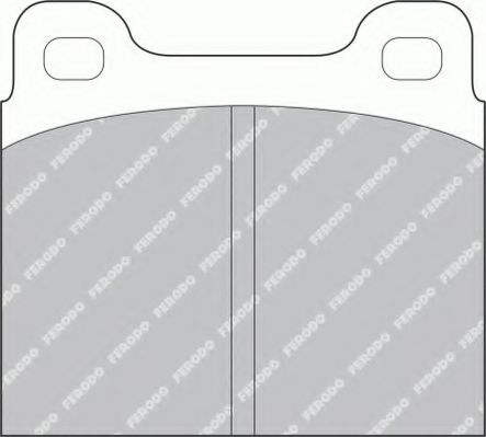FERODO - FSL2 - Комплект тормозных колодок, дисковый тормоз (Тормозная система)