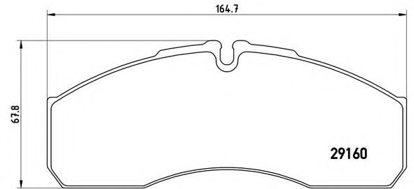 BREMBO - P A6 022 - Комплект тормозных колодок, дисковый тормоз (Тормозная система)