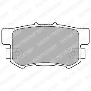 DELPHI - LP1507 - Комплект тормозных колодок, дисковый тормоз (Тормозная система)