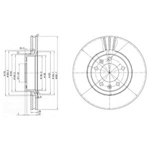 DELPHI - BG2688 - Тормозной диск (Тормозная система)