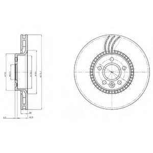 DELPHI - BG4123 - Тормозной диск (Тормозная система)