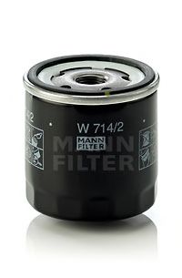 MANN-FILTER - W 714/2 - Масляный фильтр (Смазывание)