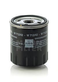 MANN-FILTER - W 712/42 - Масляный фильтр (Смазывание)