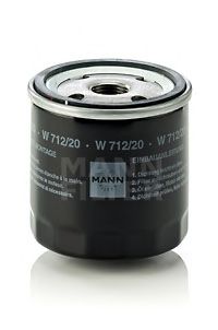 MANN-FILTER - W 712/20 - Масляный фильтр (Смазывание)