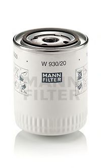 MANN-FILTER - W 930/20 - Масляный фильтр (Смазывание)