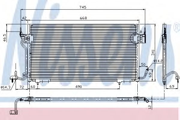 NISSENS - 94276 - Конденсатор, кондиционер (Кондиционер)