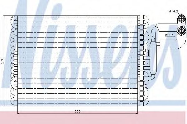 NISSENS - 92059 - Испаритель, кондиционер (Кондиционер)