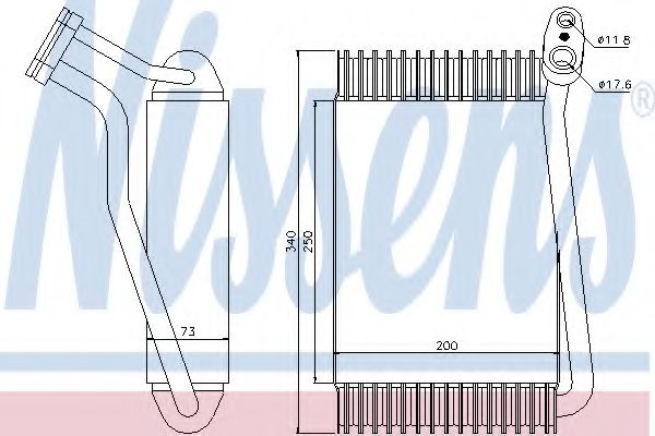 NISSENS - 92143 - Испаритель, кондиционер (Кондиционер)