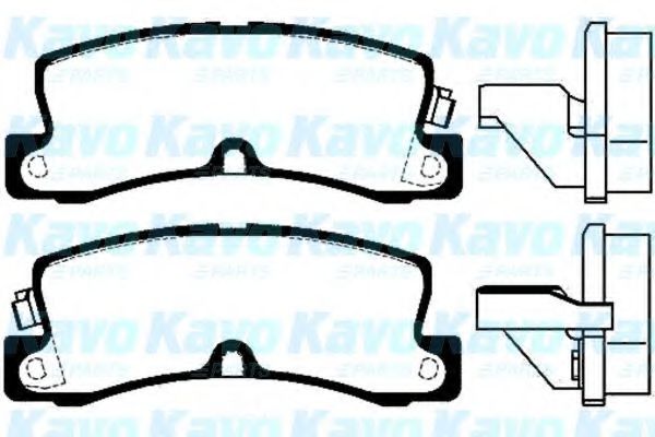 KAVO PARTS - BP-9050 - Комплект тормозных колодок, дисковый тормоз (Тормозная система)