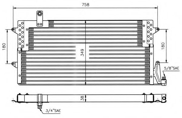 NRF - 35534 - Конденсатор, кондиционер (Кондиционер)