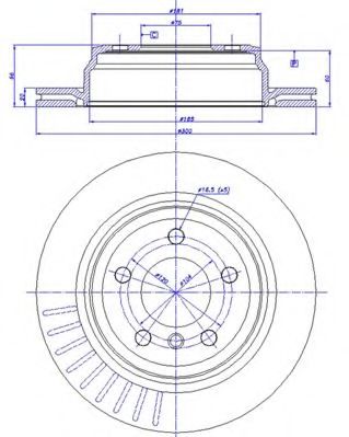 CAR - 142.1598 - Тормозной диск (Тормозная система)