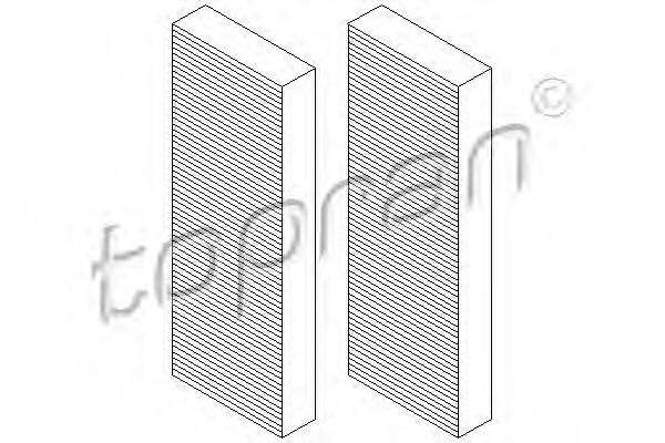 TOPRAN - 112 296 - Фильтр, воздух во внутренном пространстве (Отопление / вентиляция)