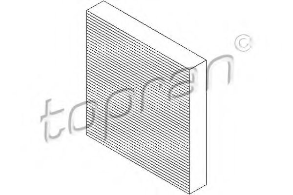 TOPRAN - 302 080 - Фильтр, воздух во внутренном пространстве (Отопление / вентиляция)