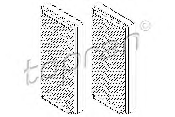 TOPRAN - 400 208 - Фильтр, воздух во внутренном пространстве (Отопление / вентиляция)