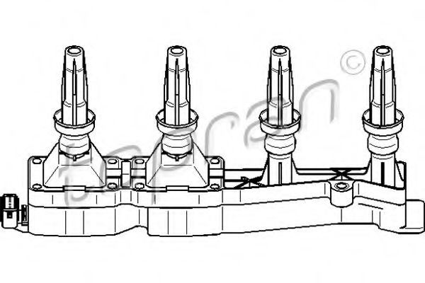 TOPRAN - 721 906 - Катушка зажигания (Система зажигания)