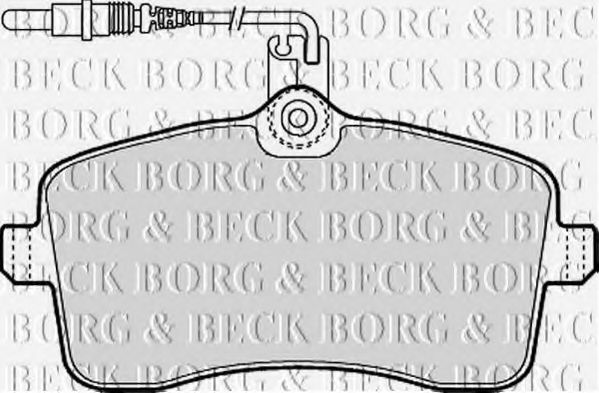 BORG & BECK - BBP1897 - Комплект тормозных колодок, дисковый тормоз (Тормозная система)