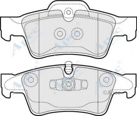 APEC BRAKING - PAD1440 - Комплект тормозных колодок, дисковый тормоз (Тормозная система)