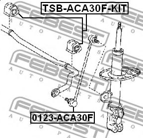 FEBEST - TSB-ACA30F-KIT - Опора, стабилизатор (Подвеска колеса)