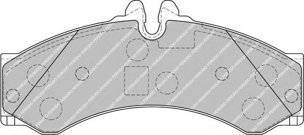 FERODO - FVR1879 - Комплект тормозных колодок, дисковый тормоз (Тормозная система)