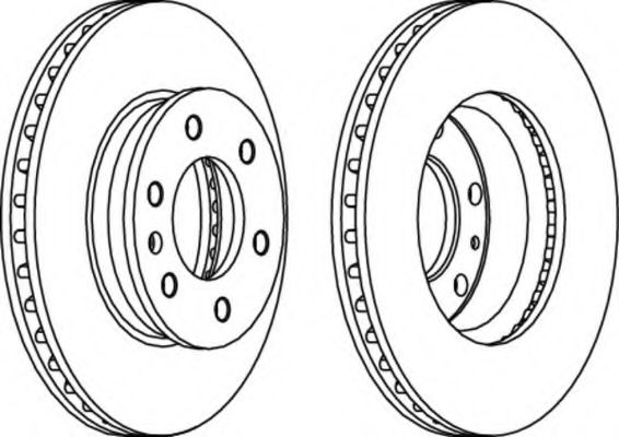 FERODO - FCR310A - Тормозной диск (Тормозная система)